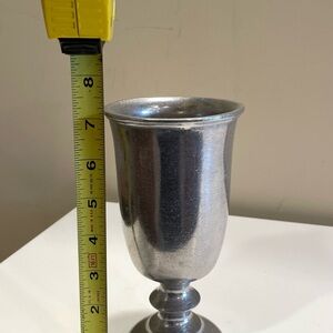 Wilton Armetale Plough Tavern Pewter Footed Goblets Vintage Wine Cups